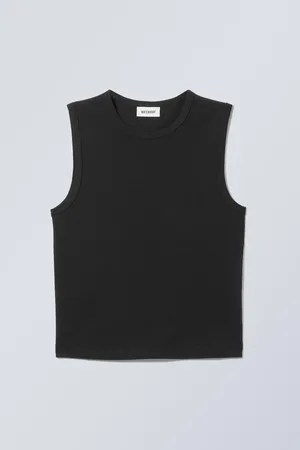Weekday Wide Shoulder Fitted Tank Top