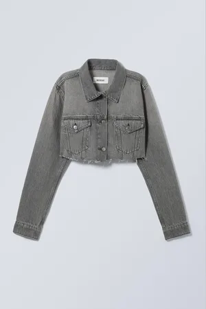 Weekday Cropped Denim Trucker Jacket