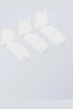 Weekday 3-pack Frill Edge Short Socks