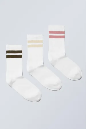 Weekday 3-pack Striped Crew Socks