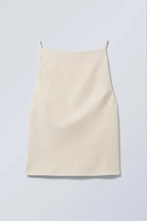 Weekday Suiting Linen Blend Open Back Top