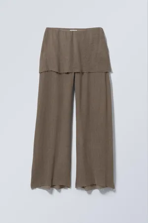 Weekday Distressed Drapey Skirt Trousers