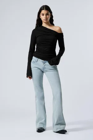 Weekday Flame Low Rise Slim Flared Leg Jeans