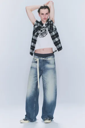 Cheap Monday Looser Regular Waist Loose Straight Jeans