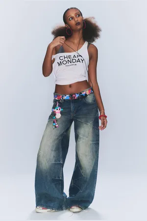 Cheap Monday Poser Regular Waist Loose Wide Jeans
