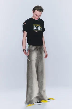 Cheap Monday Rad Super Regular Waist Loose Wide Jeans