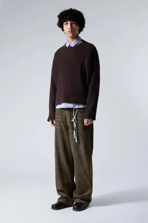 Weekday Loose Ribbed Cotton Sweater