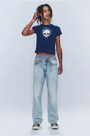 Cheap Monday Anti Unisex Low Waist Regular Straight Jeans