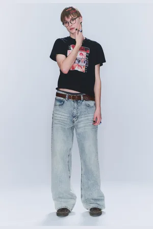 Cheap Monday Looser Regular Waist Loose Straight Jeans