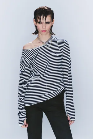 Cheap Monday CM x LB Fitted Long-Sleeved Unisex T-shirt