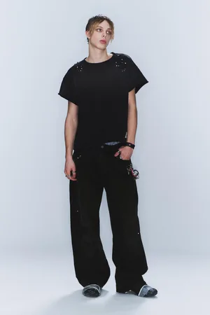 Cheap Monday CM x LB Looser Crystallised Unisex Jeans