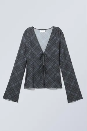 Weekday Long Sleeve Tie Blouse