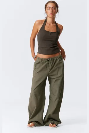 Weekday Loose Fit Washed Ripstop Trousers
