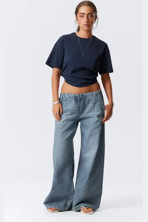 Weekday Low Rise Loose Fit Denim Joggers