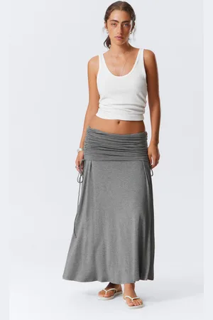 Weekday Draped Drawstring Maxi Skirt