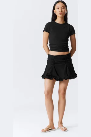Weekday Gathered Mini Skirt