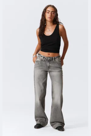 Weekday Ample Low Rise Loose Wide Leg Jeans