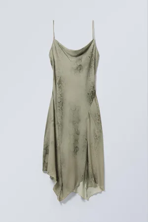 Weekday Draped Asymmetric Strap Dress