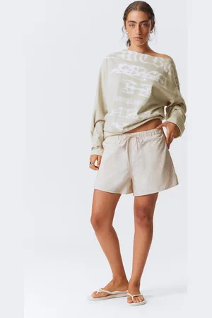 Weekday Wide Washed Pull-on Shorts