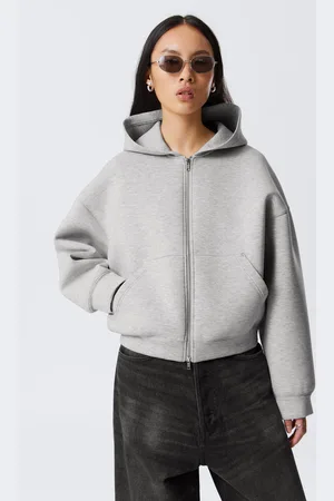 Weekday Oversized Scuba Zip-Hoodie