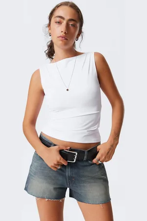 Weekday Annie Sleeveless Boat-Neck Top