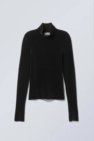 Weekday Rib-Knit Chenille Turtleneck Sweater