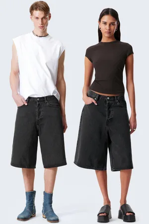 Weekday Astro Denim Loose Baggy Shorts