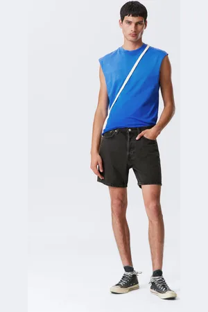 Weekday Space Relaxed Mid-thigh Denim Shorts