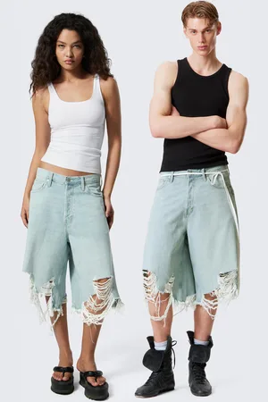 Weekday Cosmos Loose Fit Denim Shorts