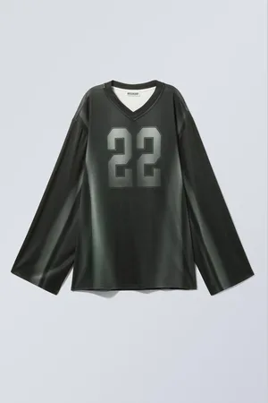 Weekday Long-Sleeved Oversized Sports T-shirt