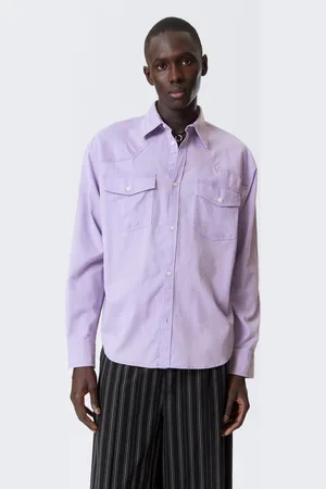 Weekday Loose Long-Sleeved Cotton Twill Shirt