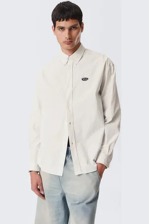 Weekday Oversized Striped Button-Down Poplin Shirt
