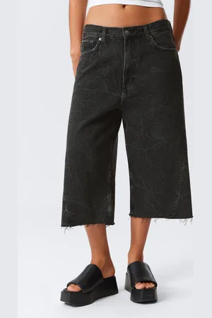 Weekday Galaxy Loose Twisted Denim Shorts