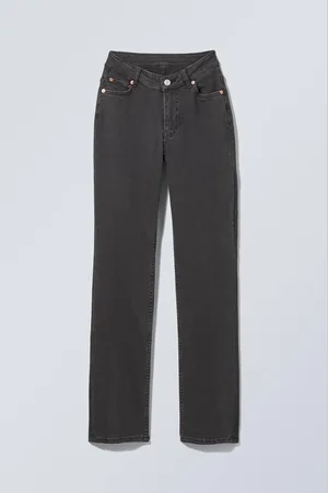 Weekday Twig Curve Mid Rise Slim Straight Leg Jeans