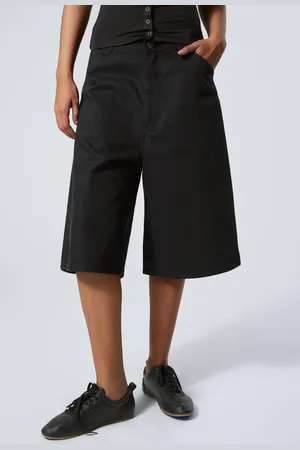 Weekday Astro Loose Baggy Linen-Blend Shorts