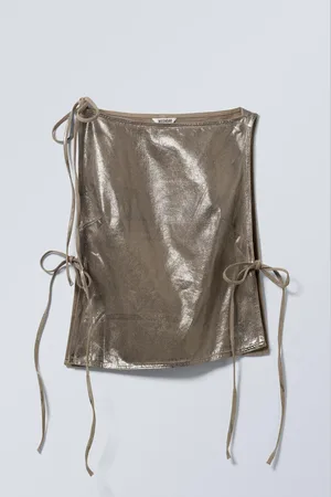 Weekday Sleeveless Metallic Strap Top