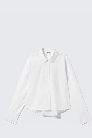 Weekday Cropped Cotton Poplin Shirt