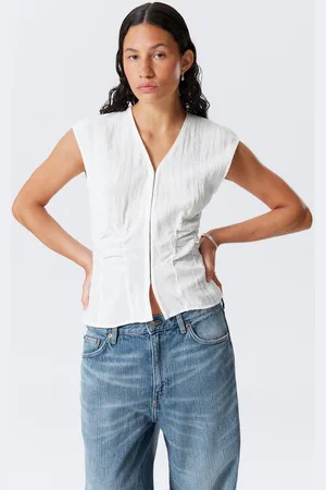 Weekday Sleeveless Crinkle Top