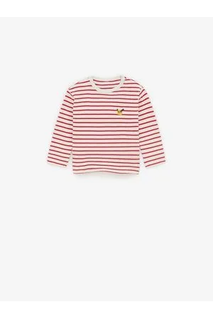 Zara Striped t-shirt with embroidery