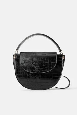 Zara Animal print oval crossbody bag