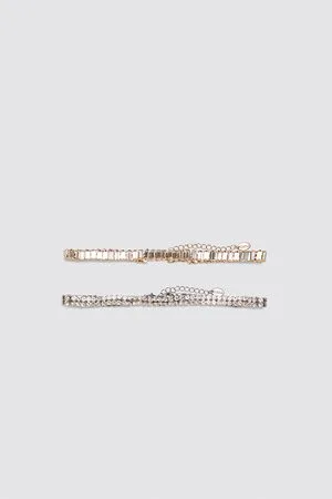 Zara Pack of bejewelled choker necklaces