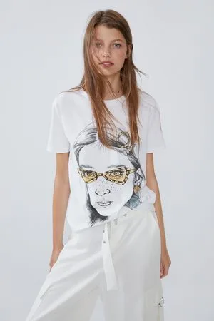 Zara T-shirt with front print