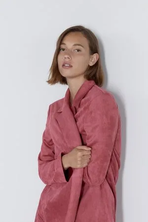 Zara Faux suede coat