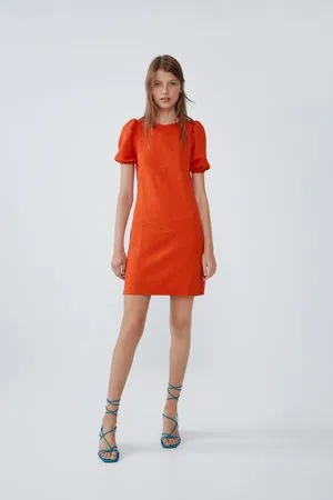 Zara Voluminous textured dress
