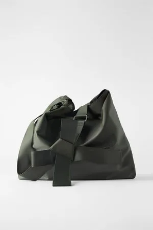 Zara Technical fabric xxl maxi bucket bag